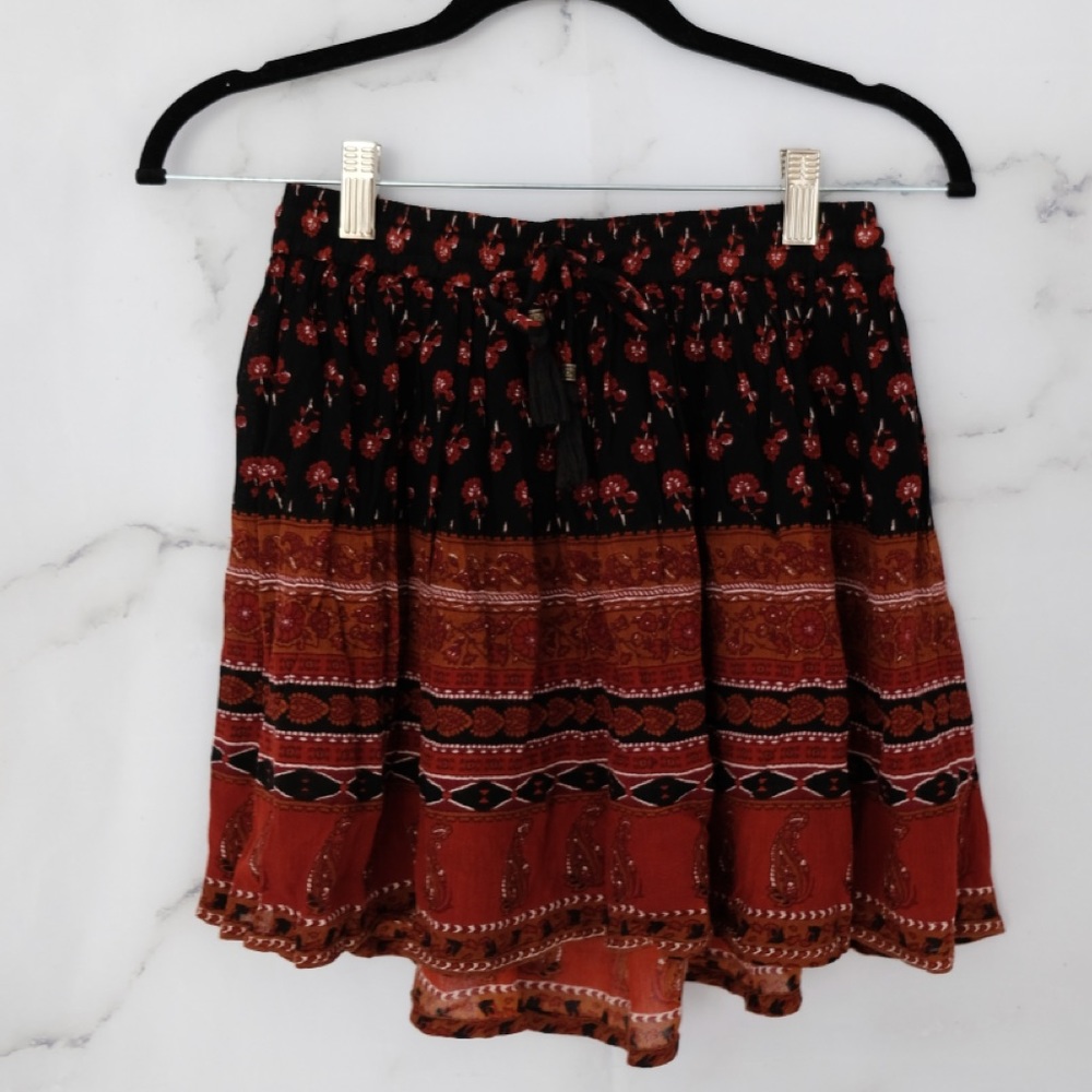 forever 21 bohemian flare skirt